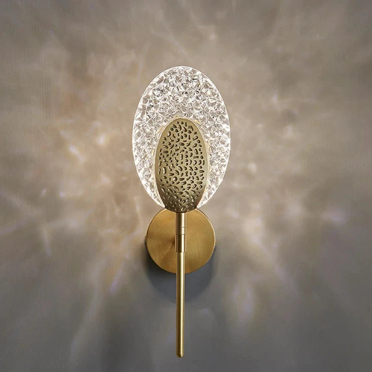 Arandela de Parede com LED e Cúpula de Acrílico - Coleção de Luxo Prestigea