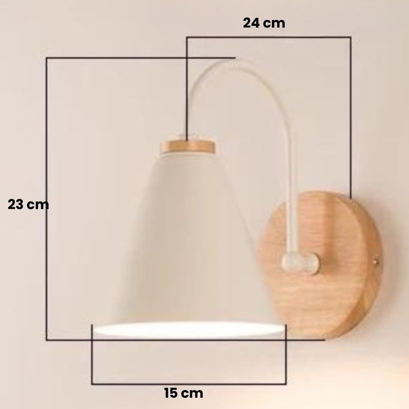 Arandela de Parede Interna Wooden Prestigea