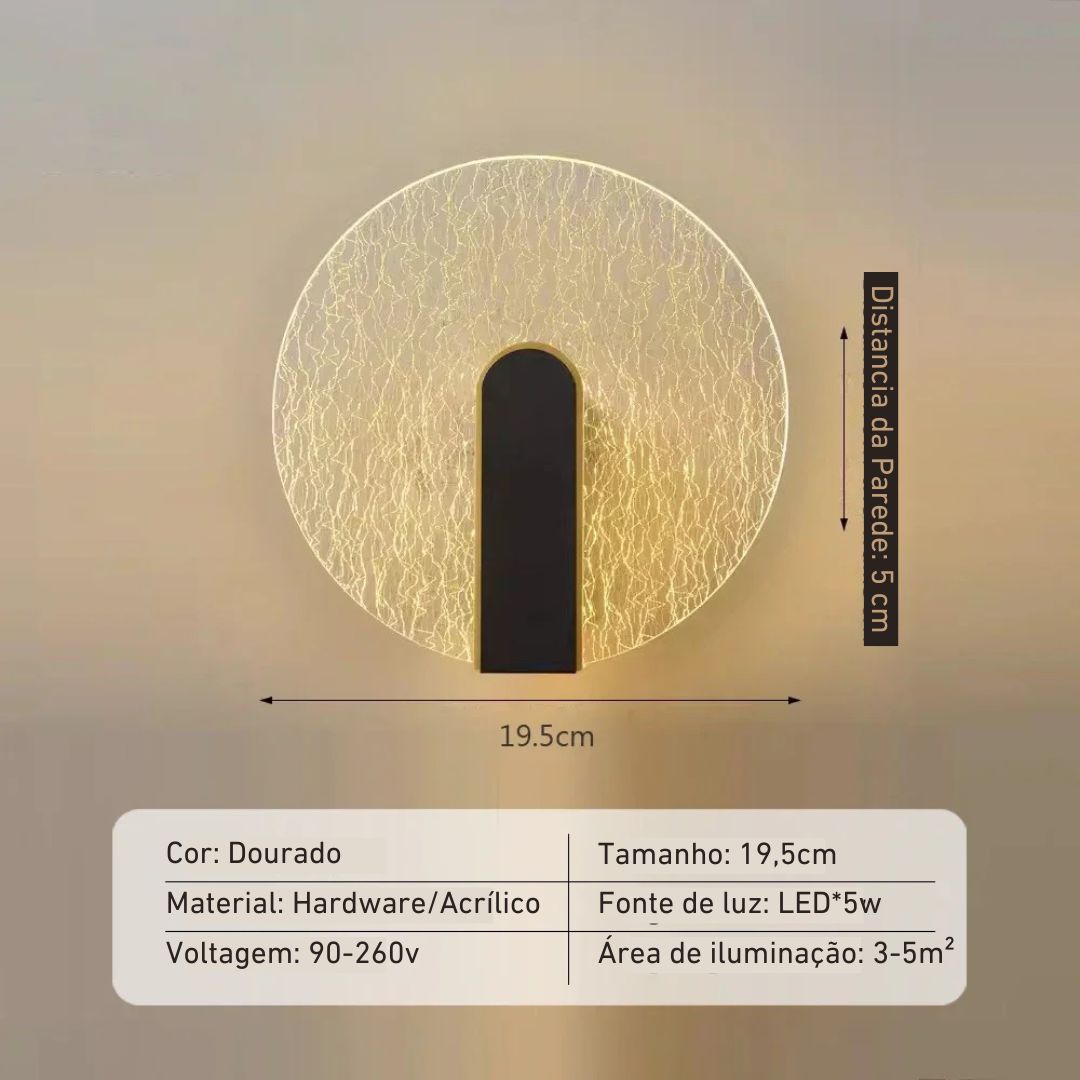 Arandela de Parede Golden Prestigea