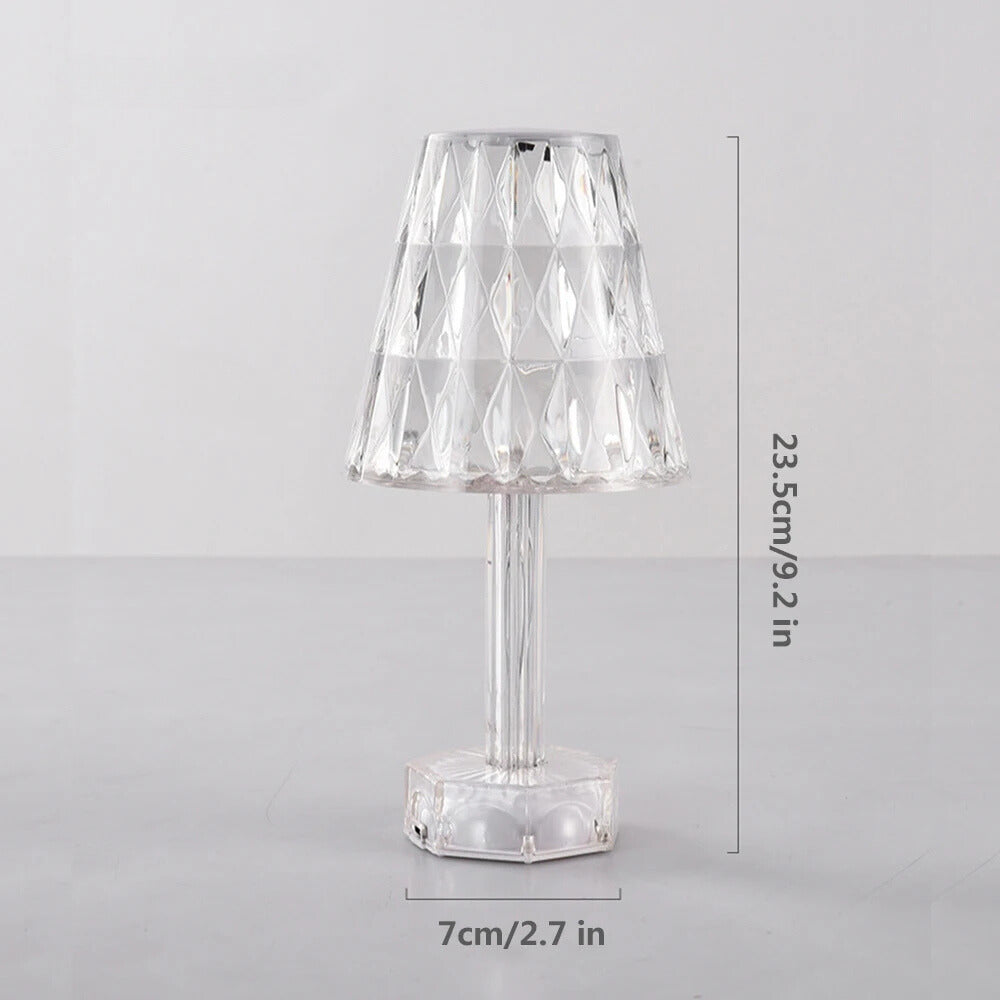 Luminária de Mesa Cristal Diamantina LED - Prestigea