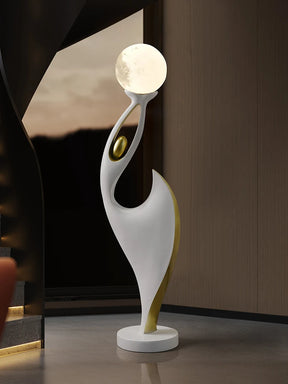 Luminária de Chão Luxuosa em Resina Artística Moderna Prestigea