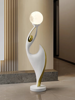 Luminária de Chão Luxuosa em Resina Artística Moderna Prestigea