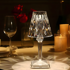 Luminária de Mesa Cristal Diamantina LED - Prestigea