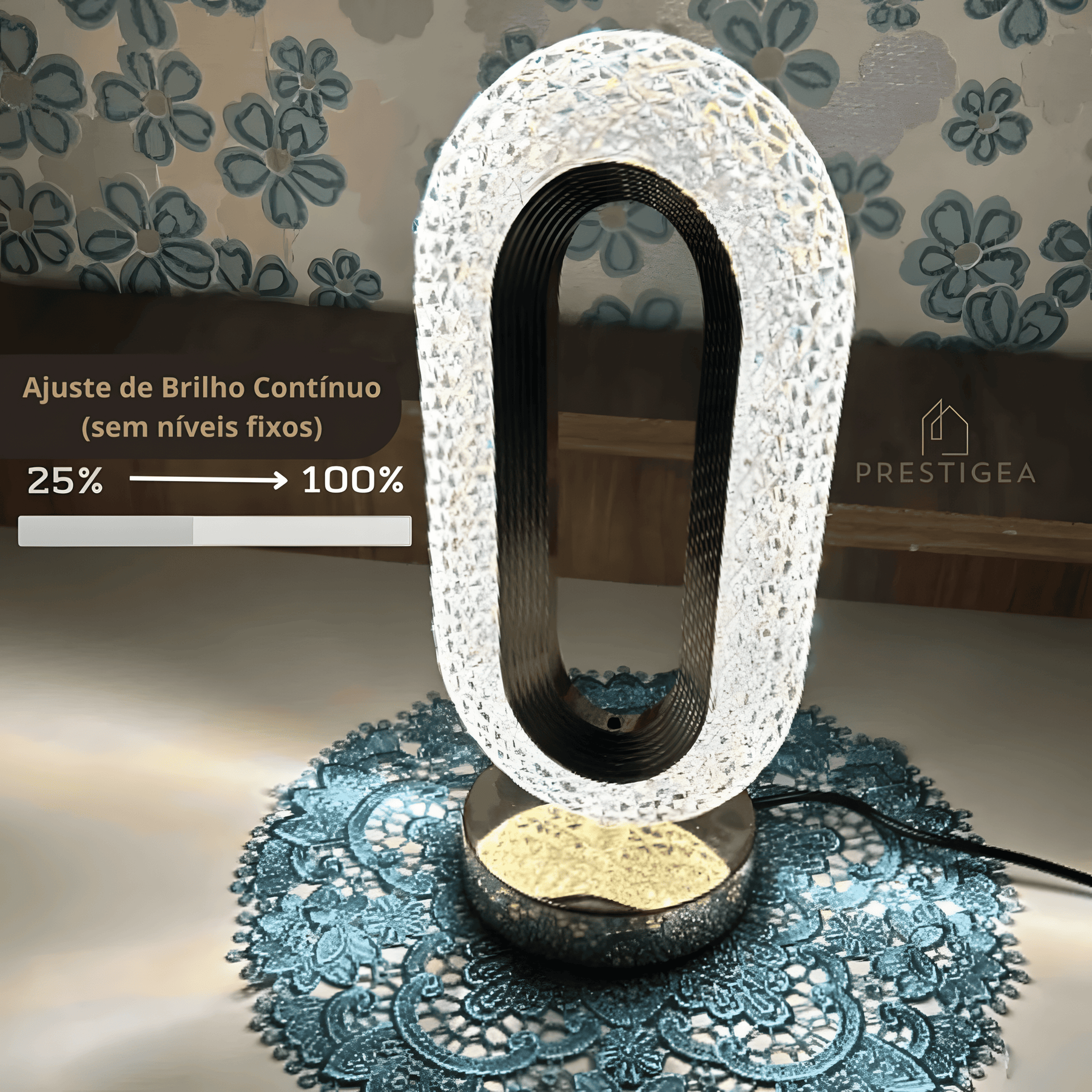 Luminária de Mesa - Cristal Italiano [Coleção de Luxo]