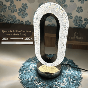 Luminária de Mesa - Cristal Italiano [Coleção de Luxo]