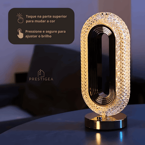 Luminária de Mesa - Cristal Italiano [Coleção de Luxo]