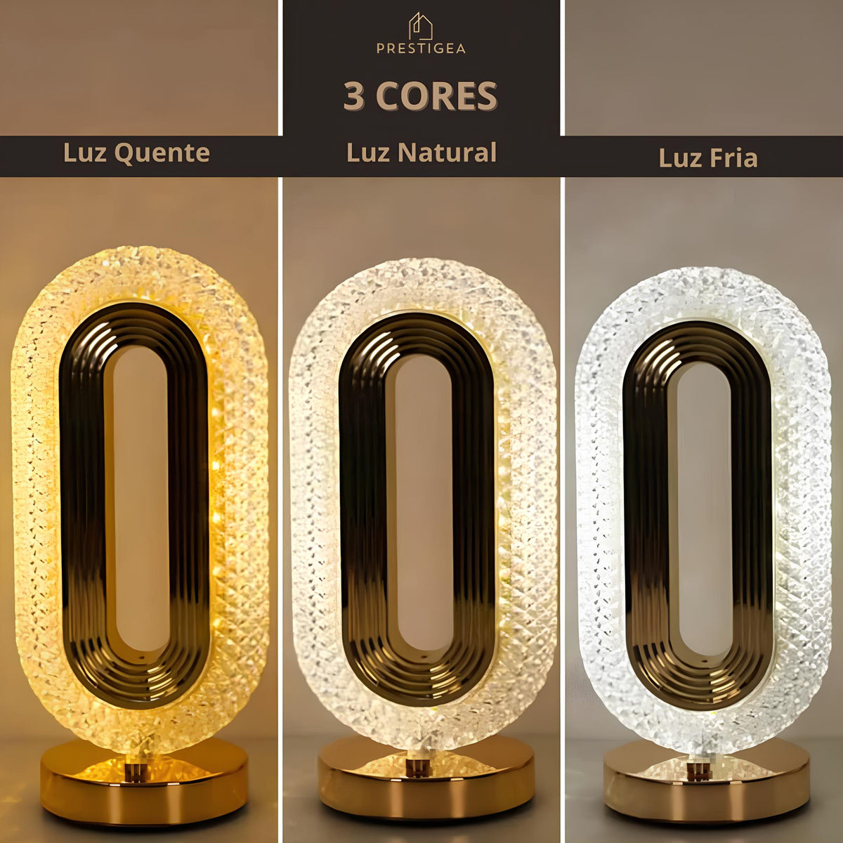 Luminária de Mesa - Cristal Italiano [Coleção de Luxo]