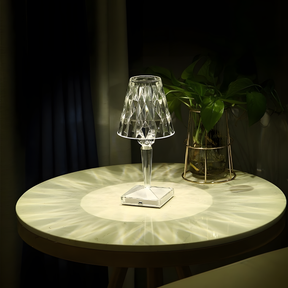 Luminária de Mesa Cristal Diamantina LED - Prestigea